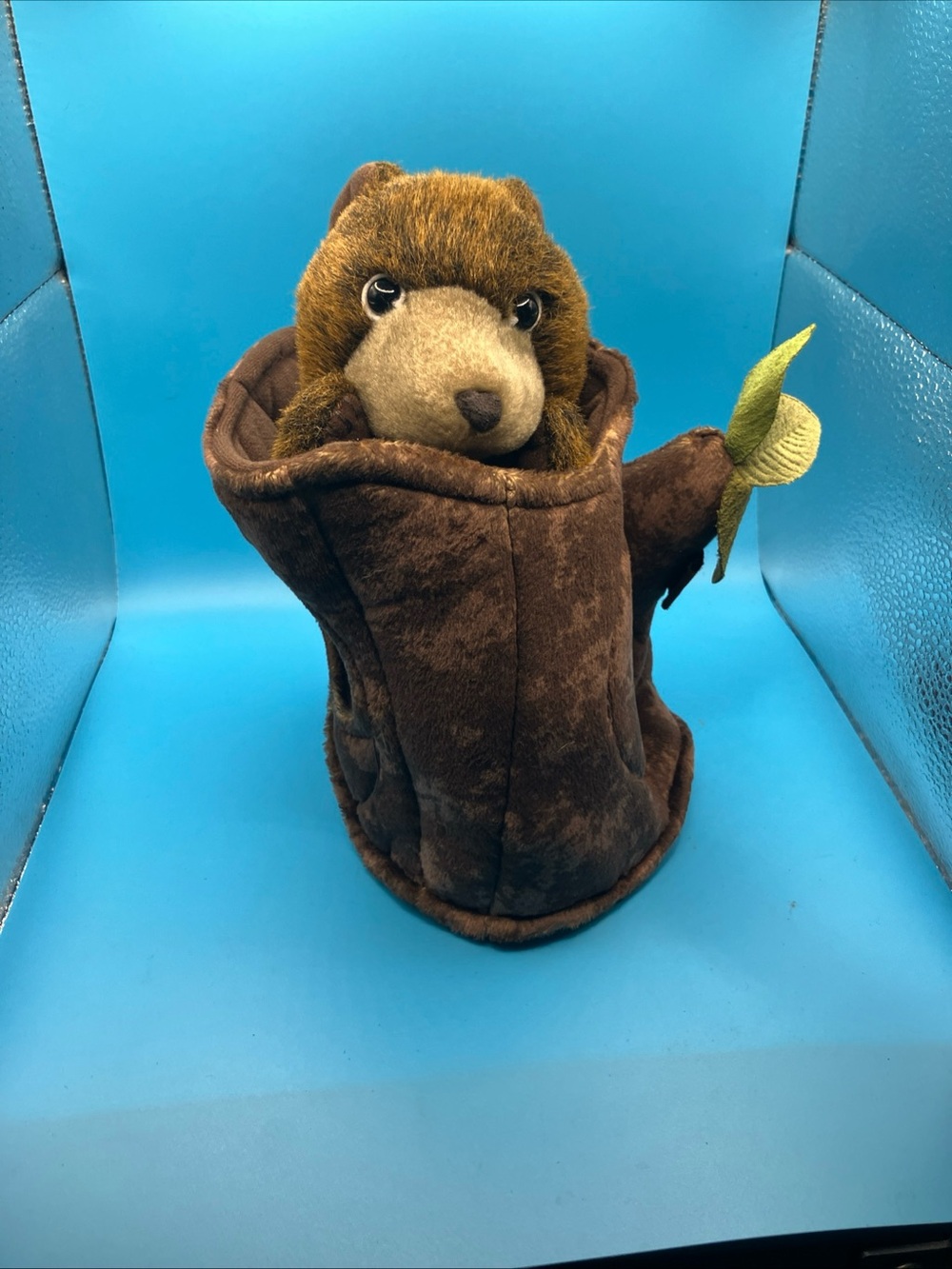Folkmanis Puppets Bear In Tree Stump Puppet